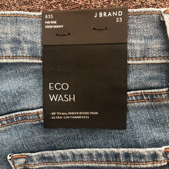 J Brand 835 Mid-Rise Cropped Skinny Jeans, Size 23 - Picture 5 of 8